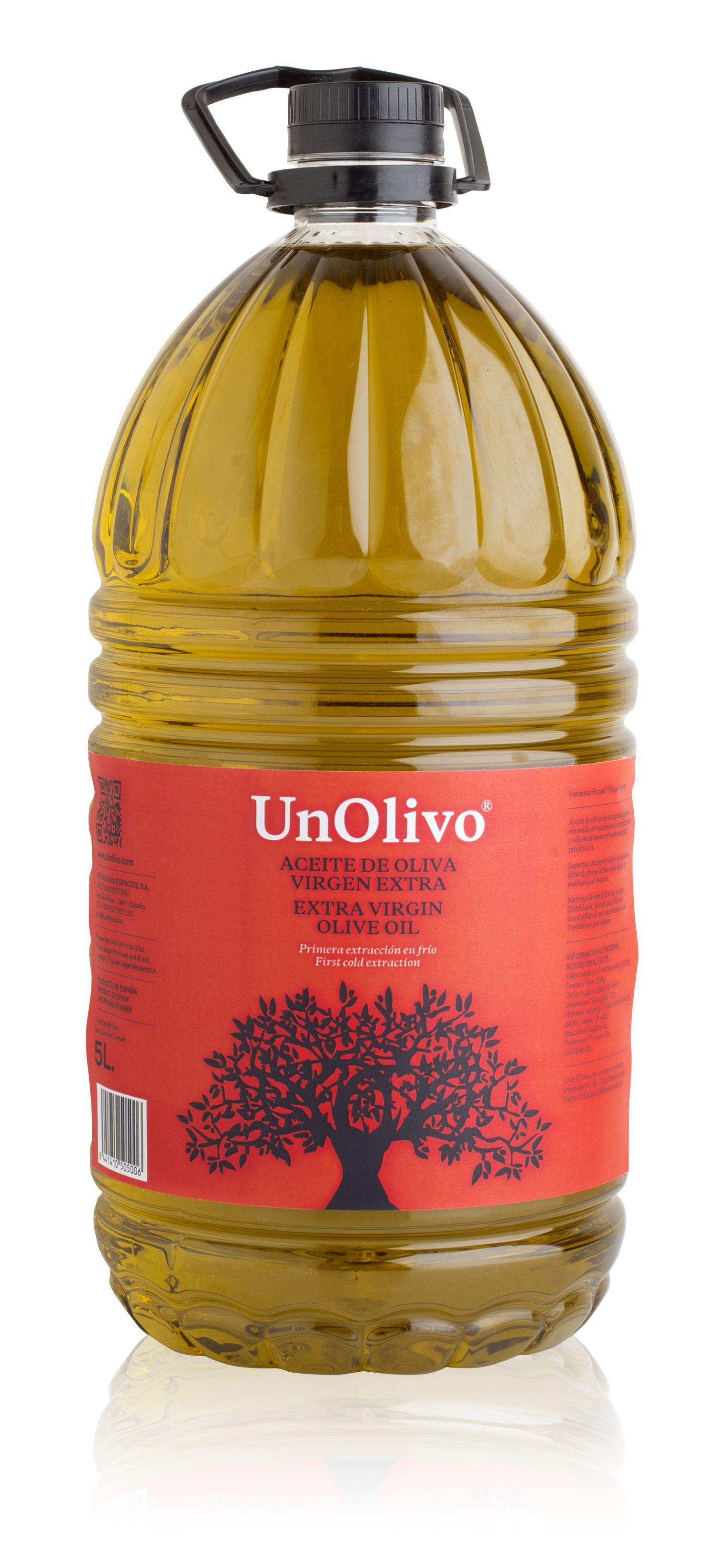 Extra Virgin Olive Oil, PET 5 Liters.