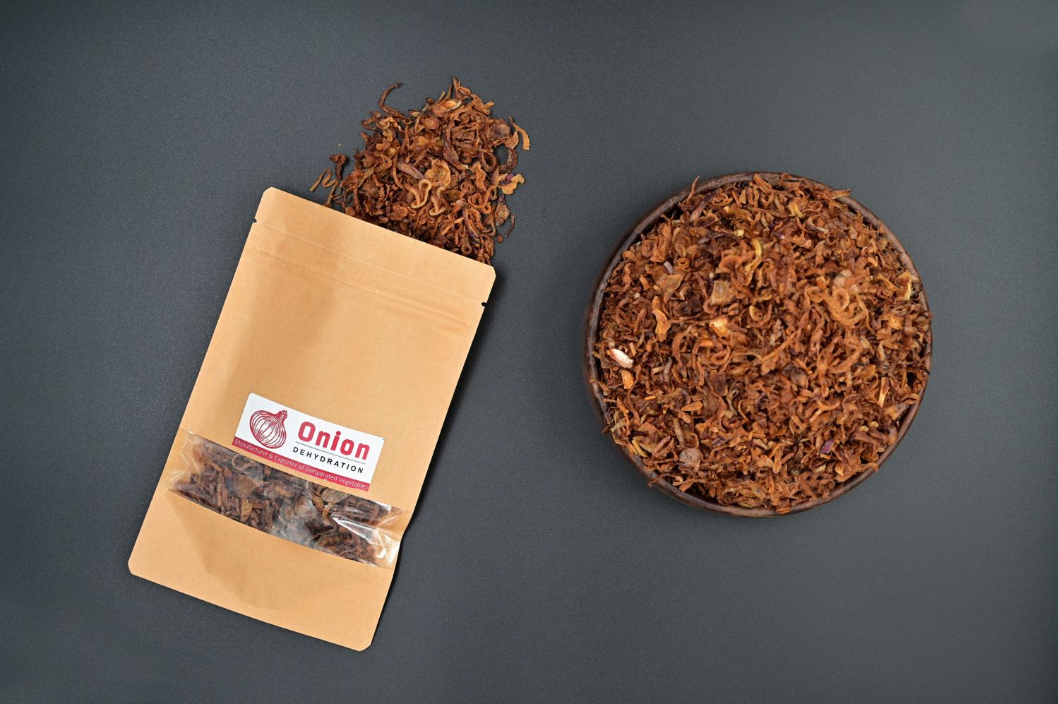 DEHYDRATED ONION, DEHYDRATED GARLIC, FRIED ONION