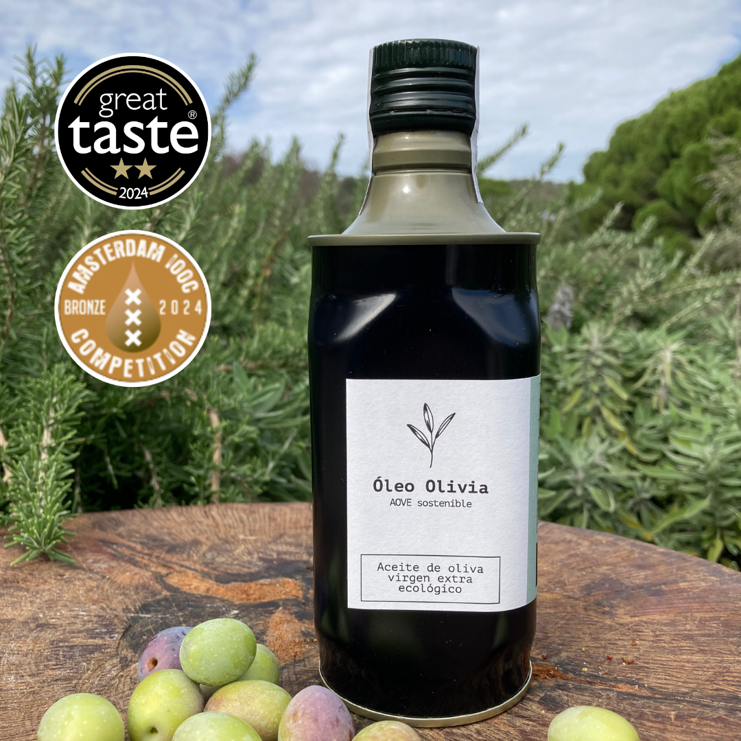 Organic extra virgin olive oil manzanilla cacereña 500ml metallic bottle