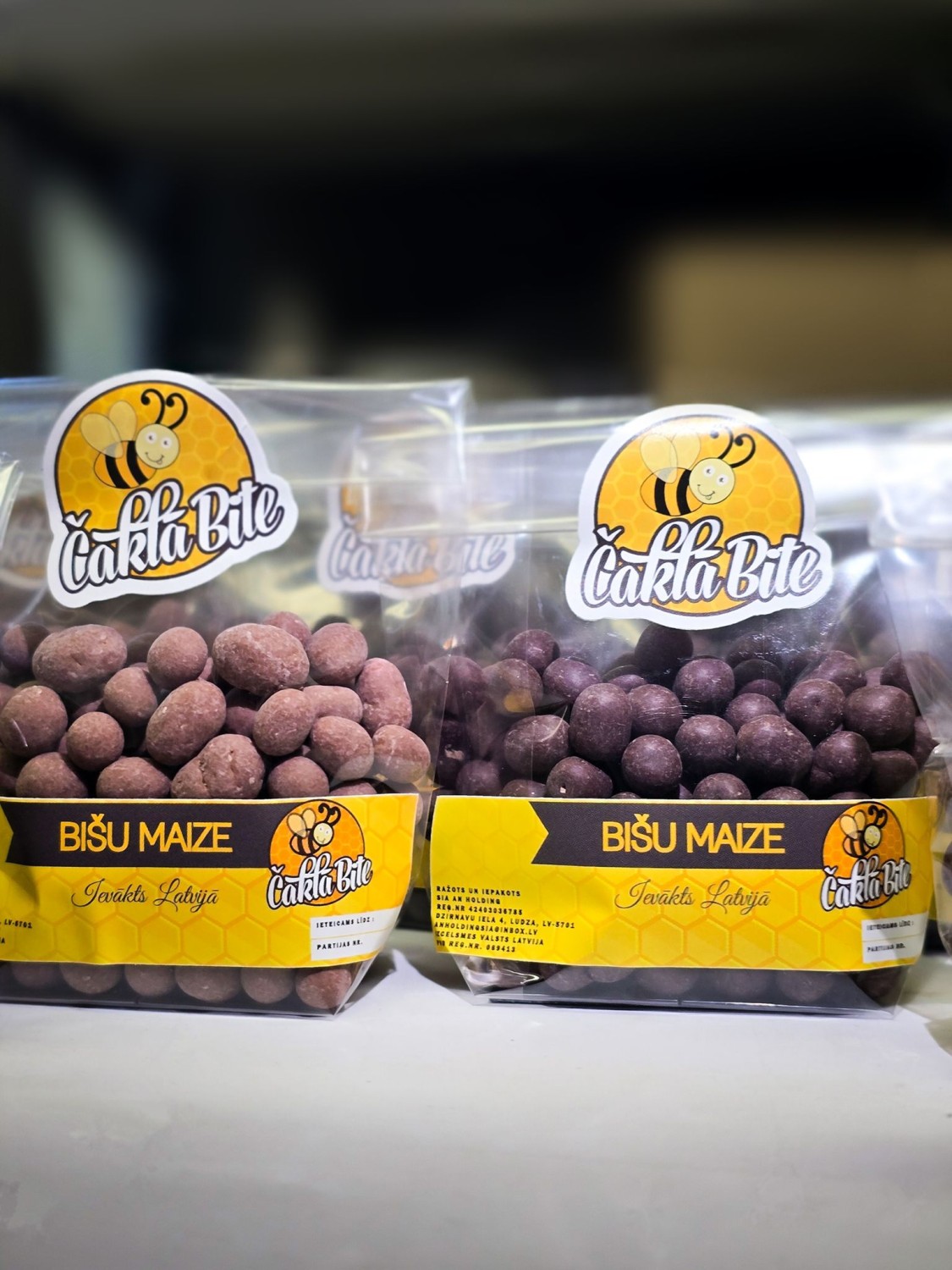 Bee Bread (Perga) in black chocholate