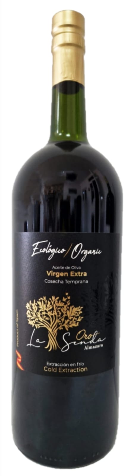 Extra Virgin Olive Oil, Organic - Magnum Early Harvest - 1.5L glass bottle - Wooden case