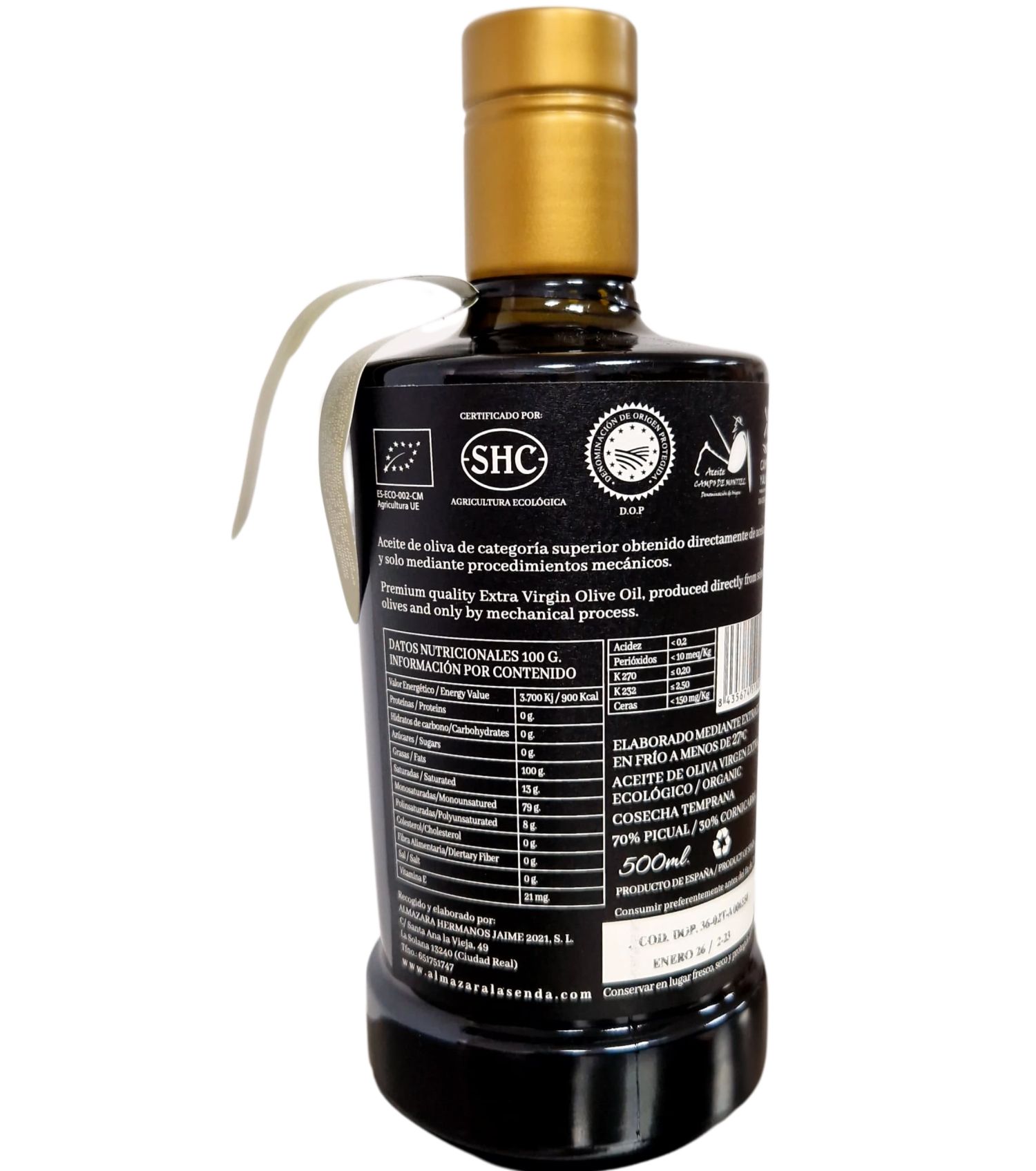 Organic Extra Virgin Olive Oil EARLY HARVEST 500ml