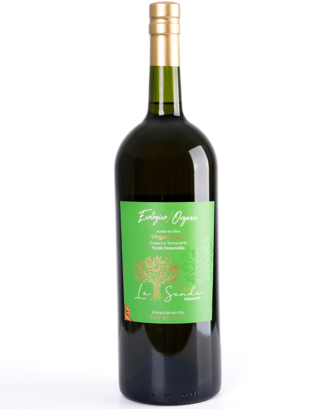 Extra Virgin Olive Oil, Organic - Early Harvest Young Green Magnum - 1.5L glass bottle (Includes wooden case)