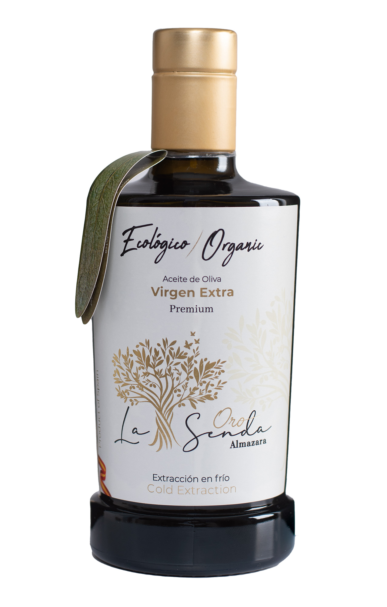 PREMIUM ORGANIC EXTRA VIRGIN OLIVE OIL ORO LA SENDA ALMAZARA IN 500 ML GLASS BOTTLE