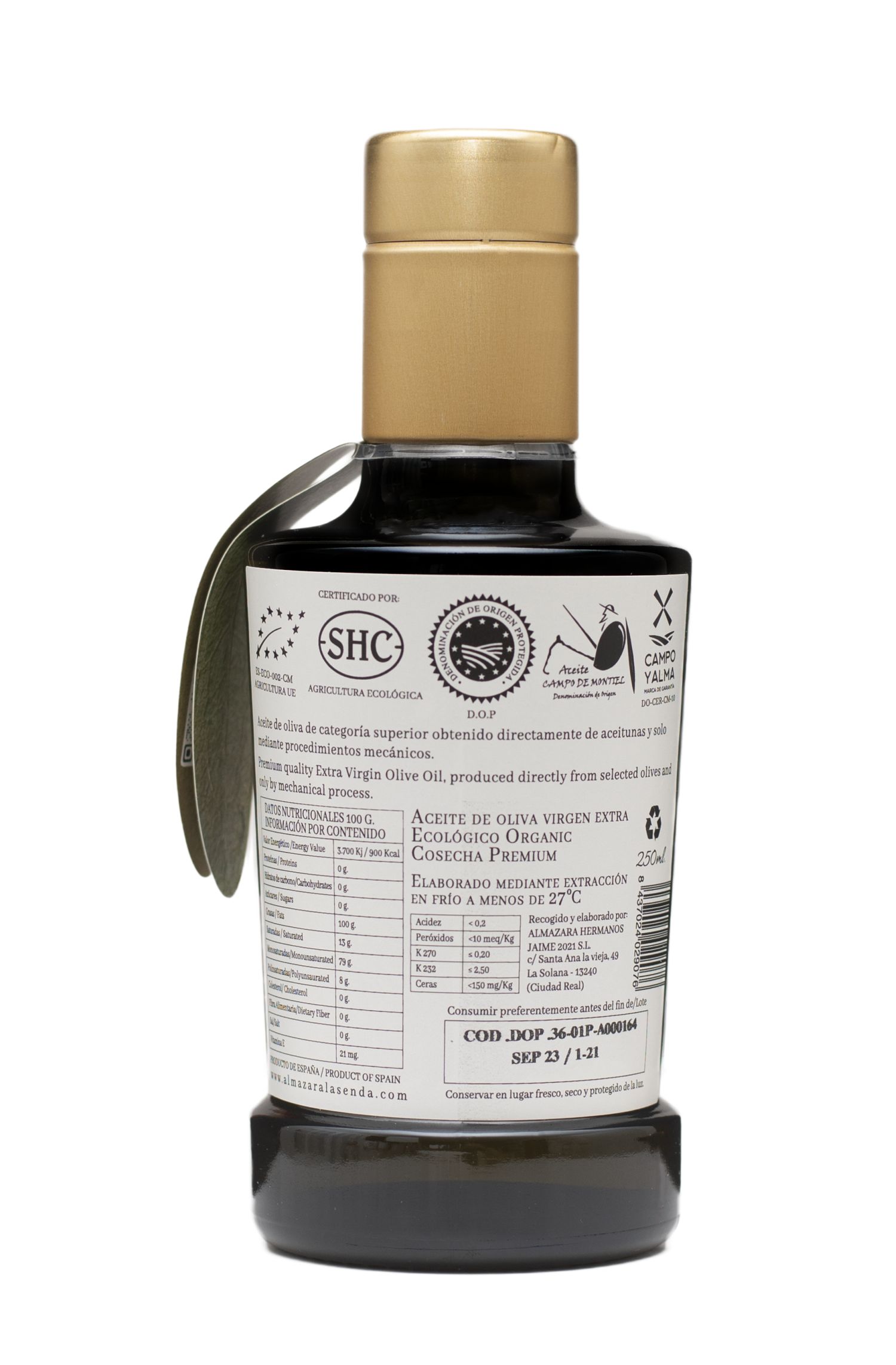 Extra Virgin Olive Oil 250ml Cristal España