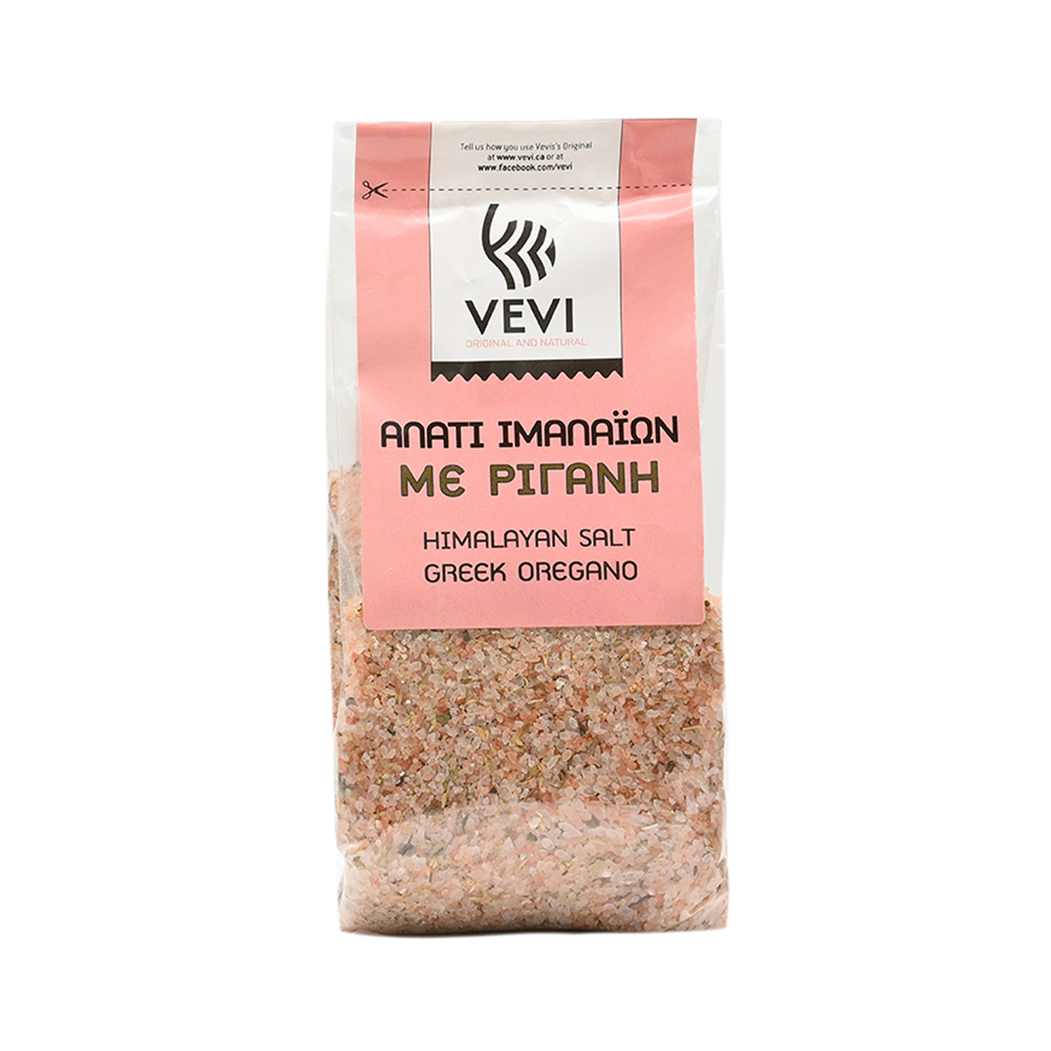 Pink Himalayan Salt with Oregano Vevi Bag 380g