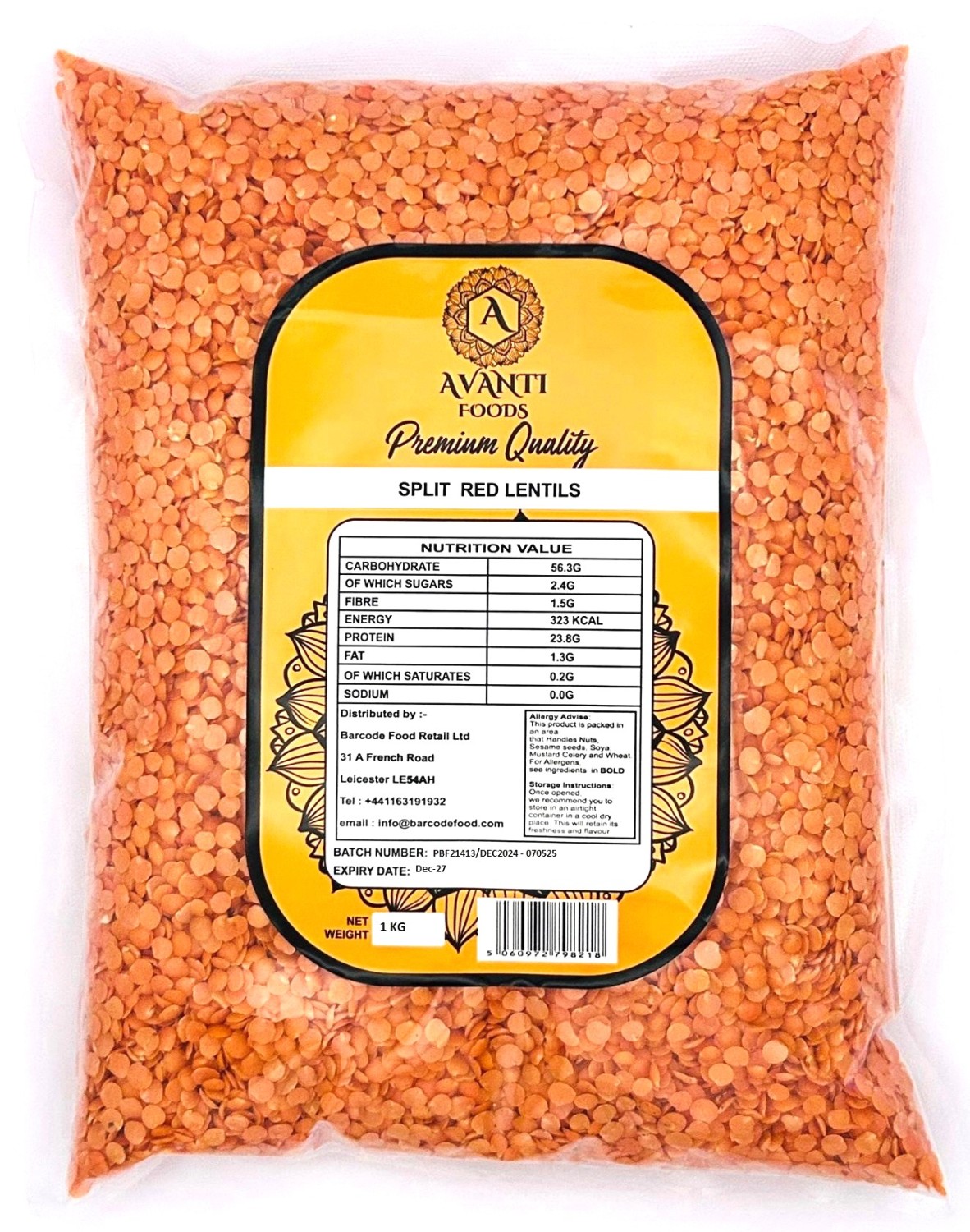 RED SPLIT LENTILS