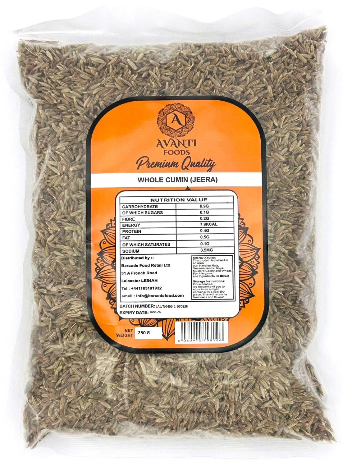 CUMIN WHOLE