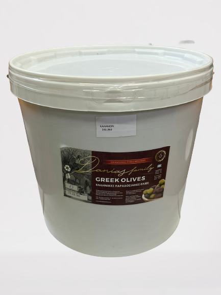 Amfissa (Conservolia) Whole Olives Jumbo: 181-200 Plastic Keg 13kg