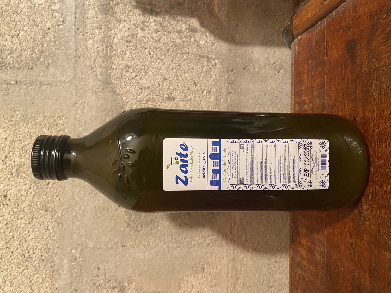 Extra virgin Olive Oil 1L Glass Tunisia