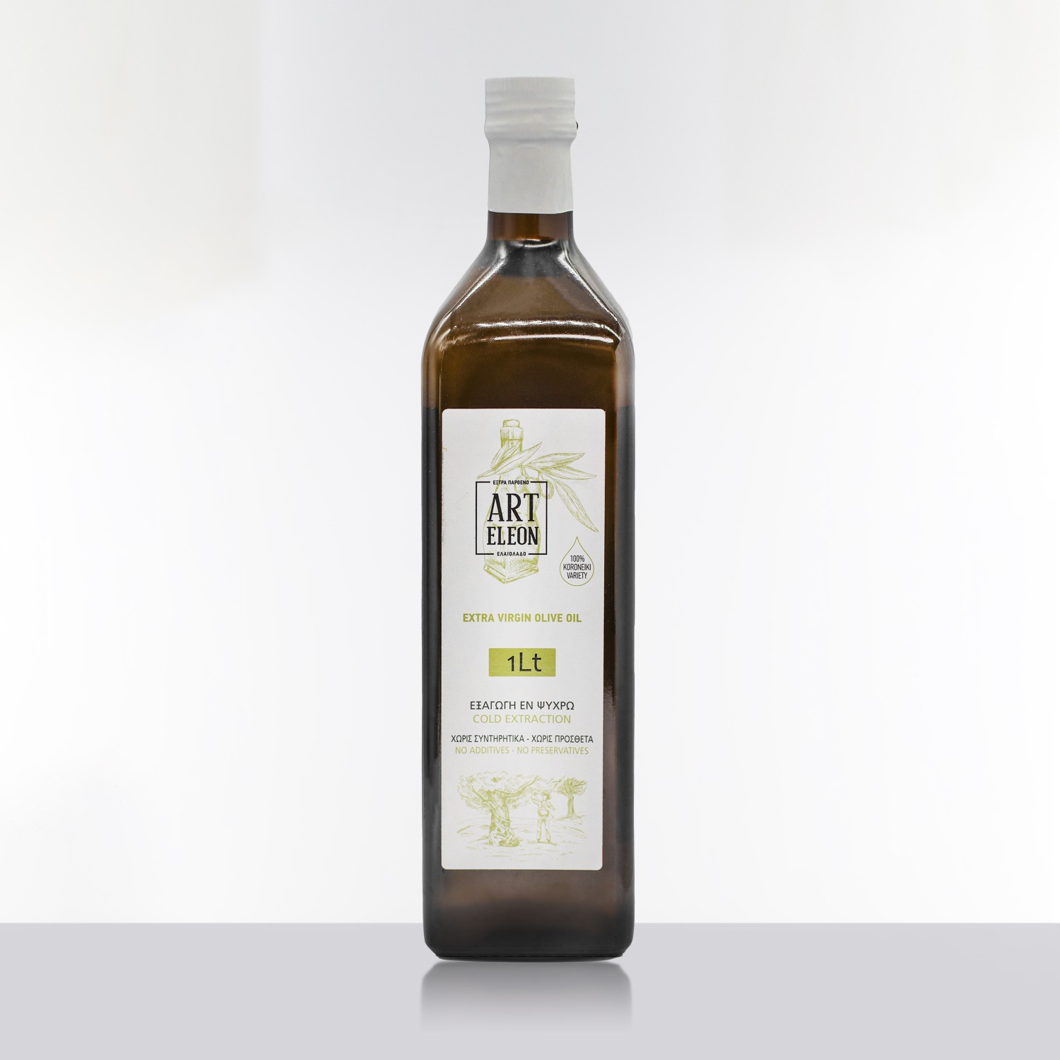EVOO 1l Glass Container Greece