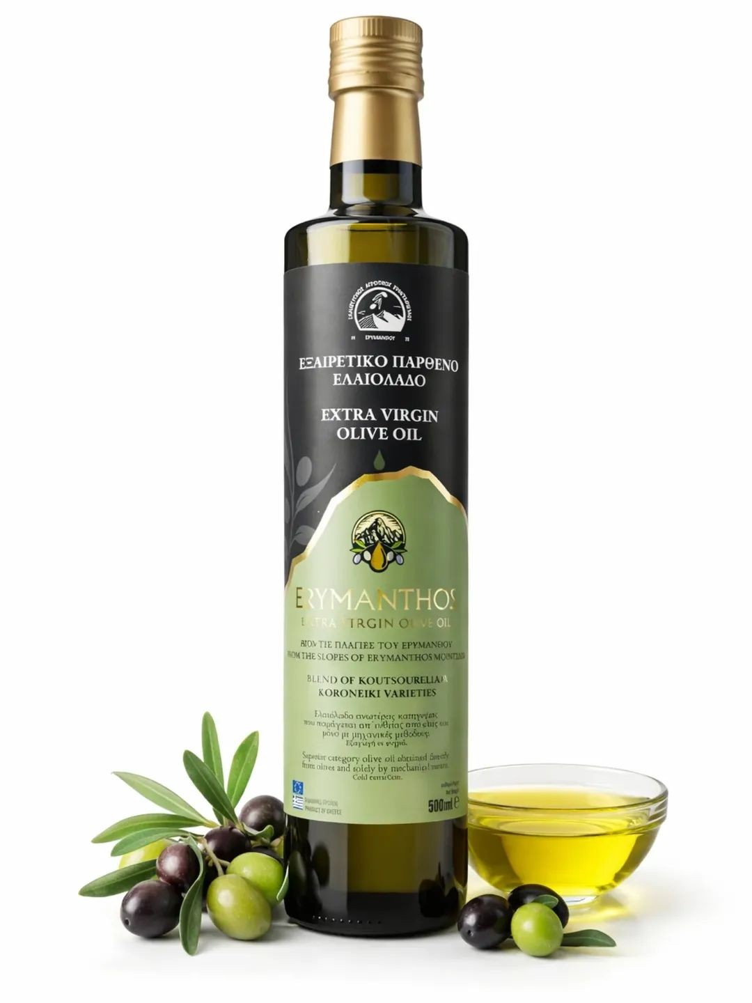 EVOO 500ml Glass Container Greece