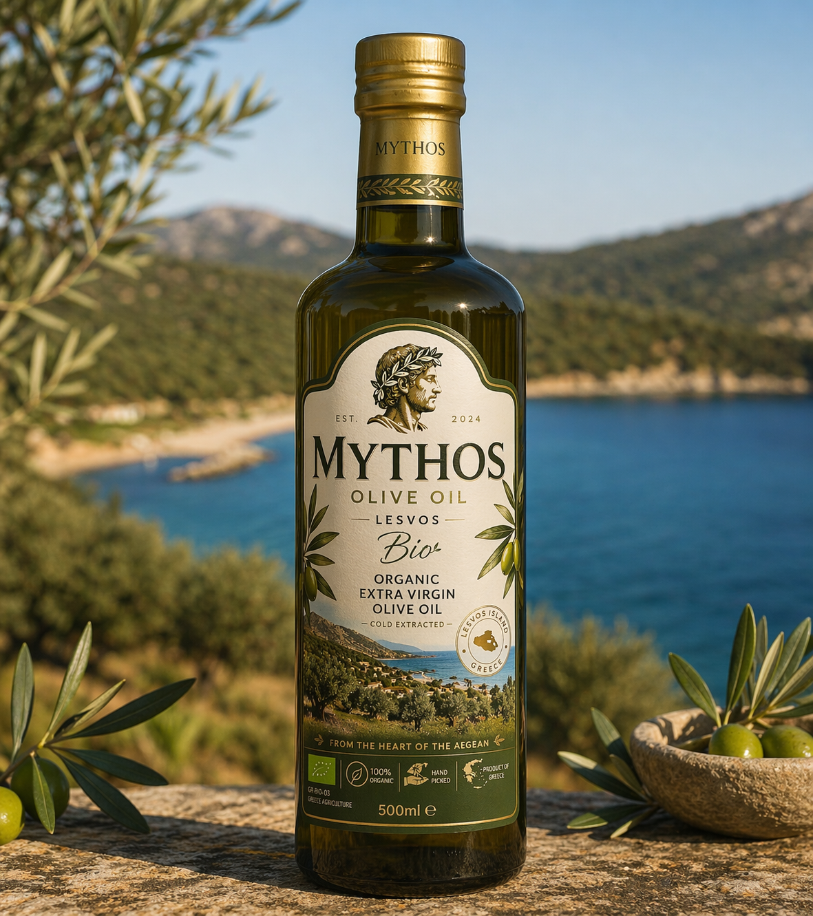 EVOO 250ml Glass Container Greece