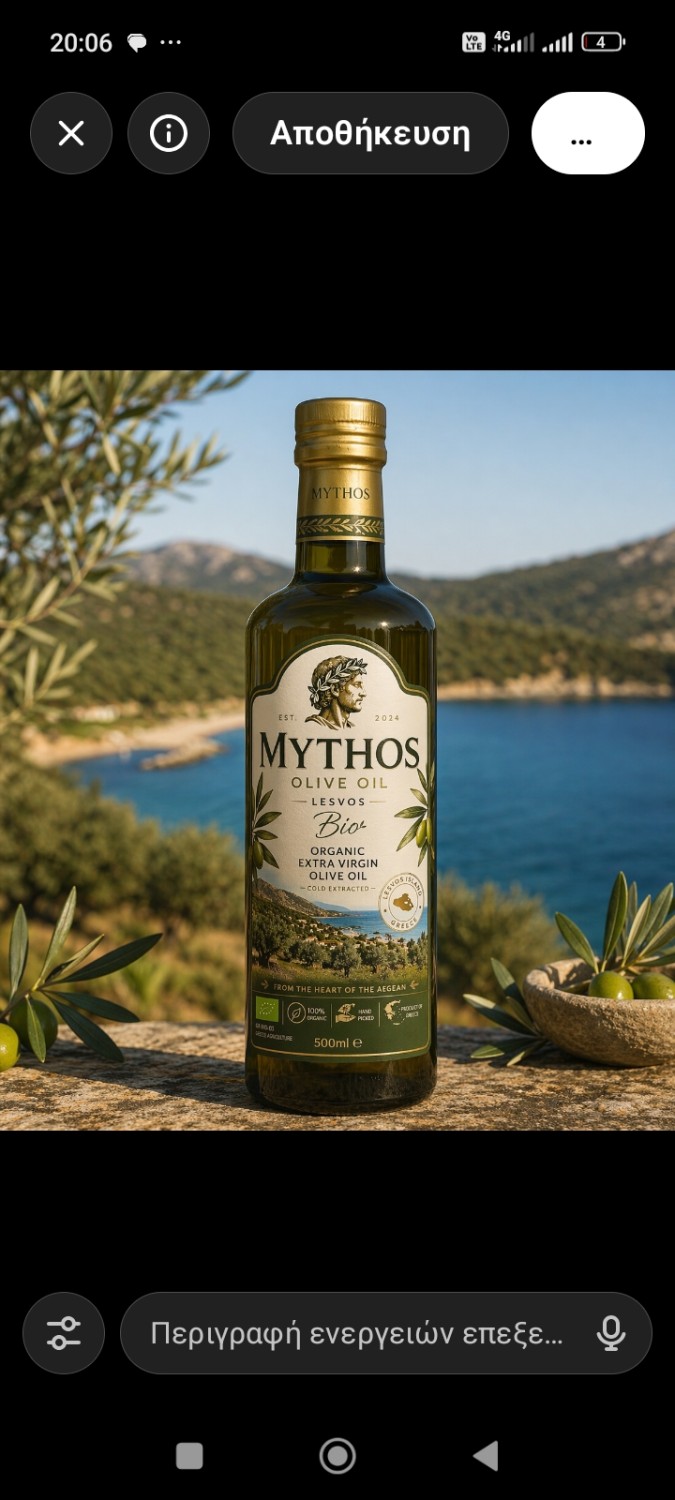 EVOO 250ml Glass Container Greece