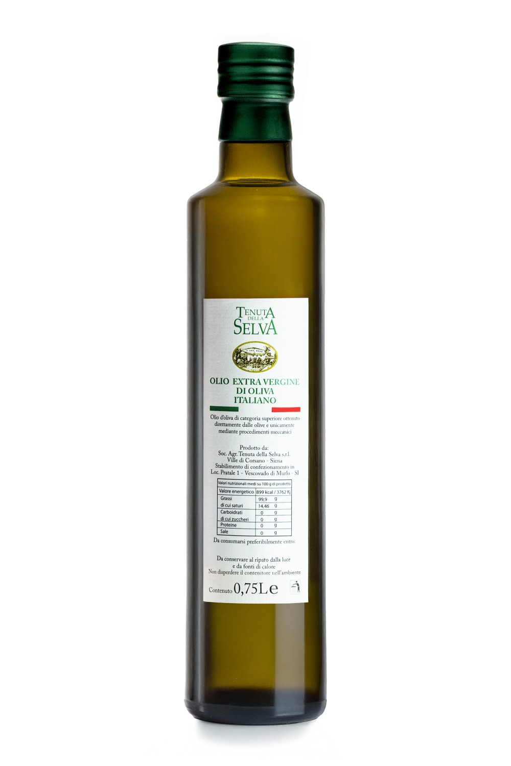 Extra Virgin Olive Oil 750ml Vetro Italia