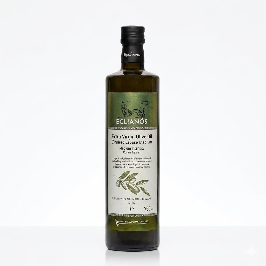 Extra virgin olive oil 750ml Glass Greece