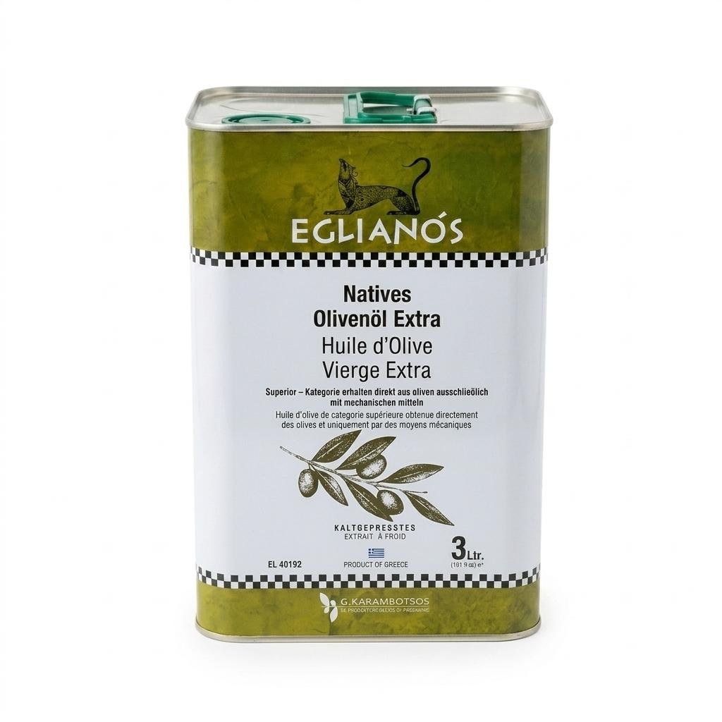 Extra virgin olive oil 3l Metal TIN Greece