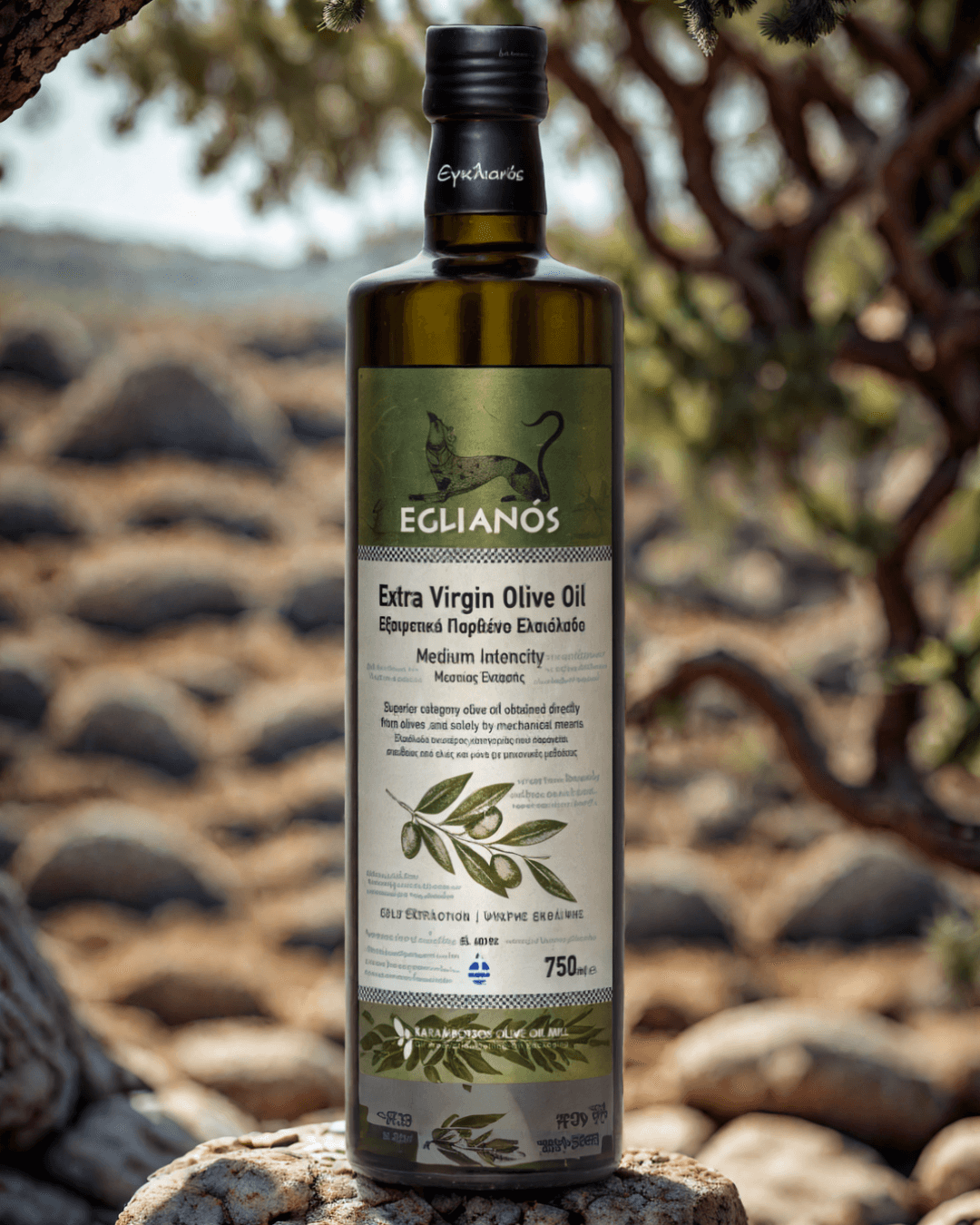Extra virgin olive oil 750ml Glass Greece