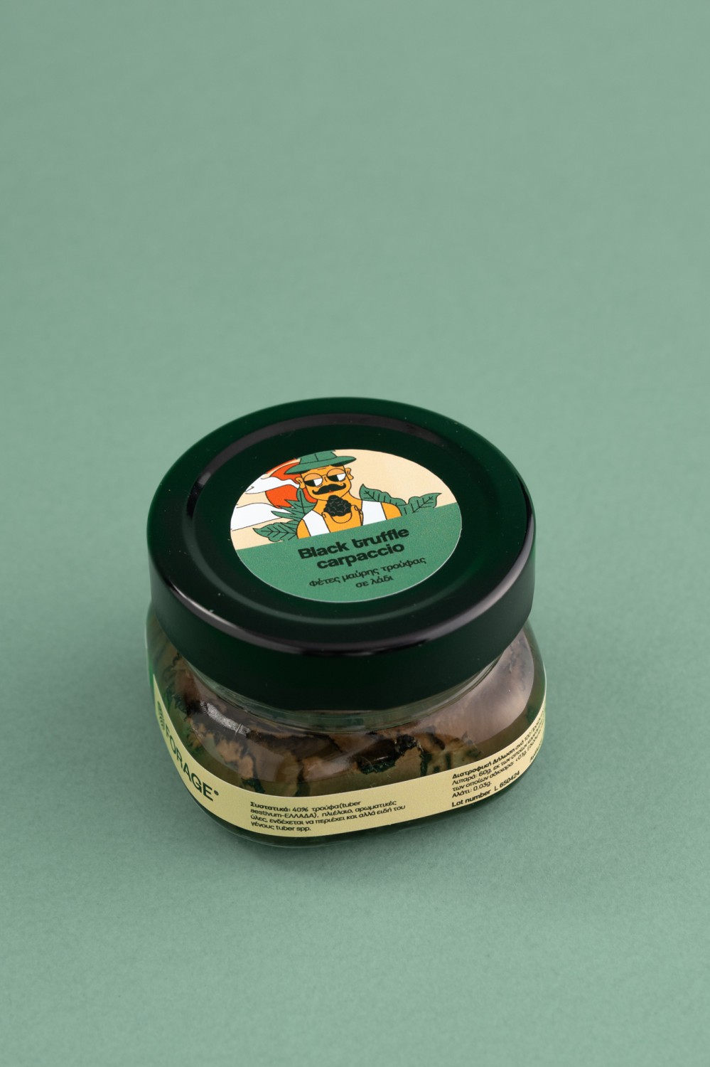 Thin slices of Black Truffle (Carpaccio) in oil 50gr-Sliced Black Truffle Carpaccio in Oil 50gr