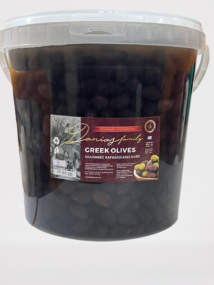 Amfissa (Conservolia) Whole Olives Extra Large: 201-230 Plastic bucket 7kg
