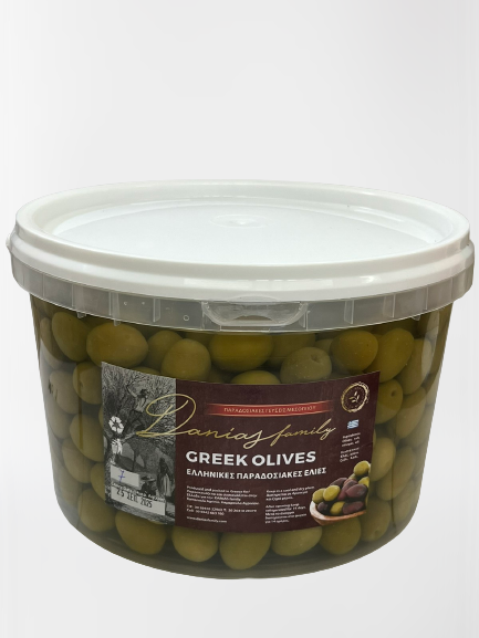 Amfissa (Conservolia) Whole Olives Extra Large: 201-230 Plastic bucket 3kg