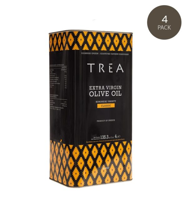 TREA Extra Virgin Olive Oil 4lt tin - Koroneiki variety