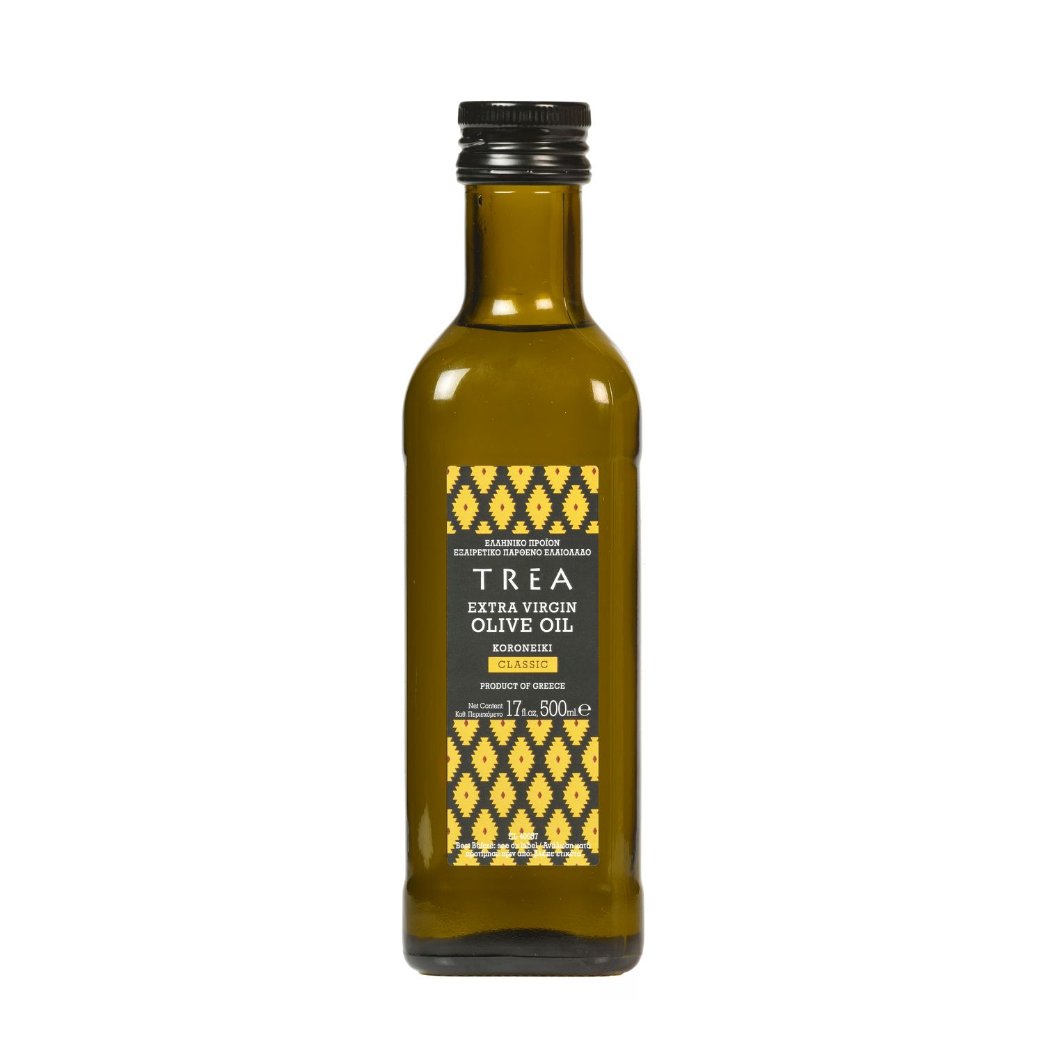 TREA Extra Virgin Olive Oil - 500ml in a glass bottle - Koroneiki variety