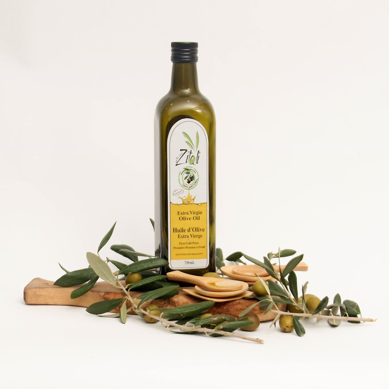 Extra virgin olive oil 750ML in Glass Bottle