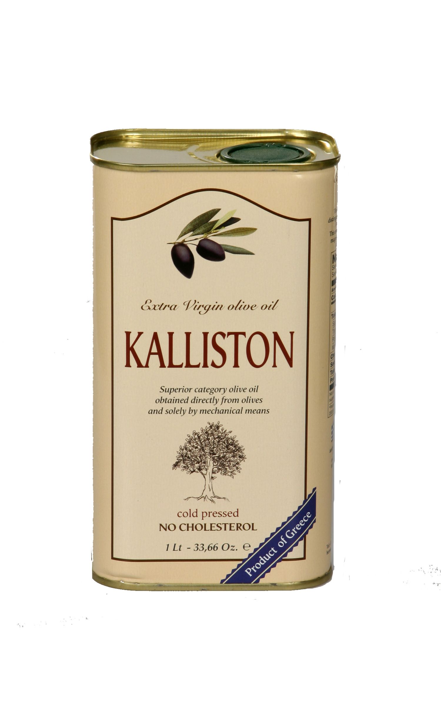 Authentic Greek Extra Virgin Olive Oil 1L tin