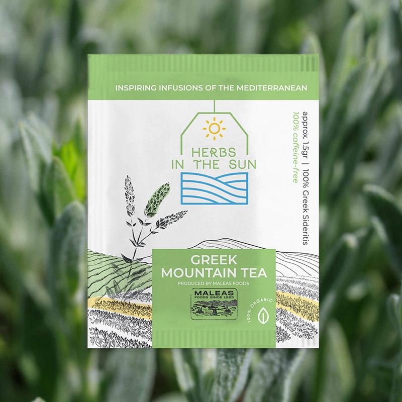 Greek Organic Mountain Tea bags (Gift Box with 12 sachets)