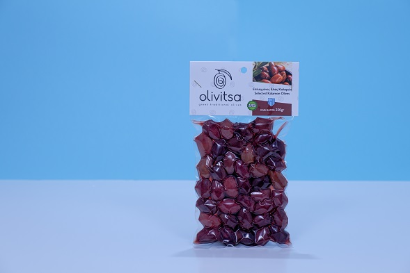 Medium Kalamon Olives in Vaccum brine 250gr