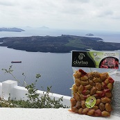 Green Super Mammouth Olives with dried vaccum Tomato 250gr