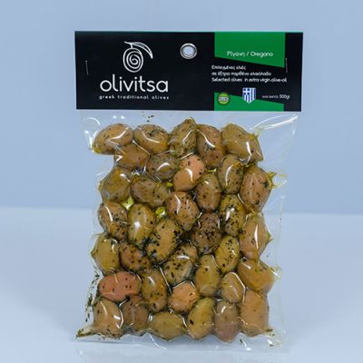 Oregano green Super Mammouth Olives vaccum 500gr
