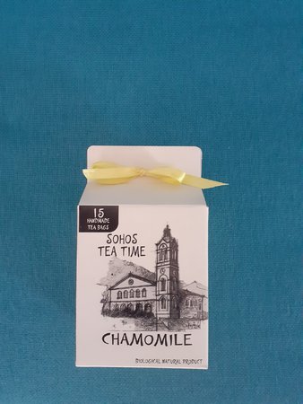 Chamomile in a box of 30gr with 15 handmade submersible tea portions