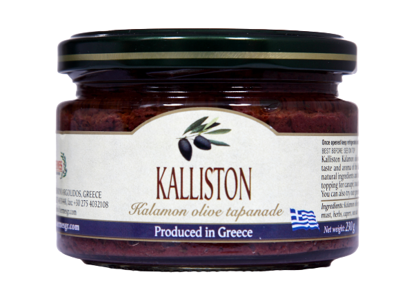Authentic Greek black olive paste 270ml glass