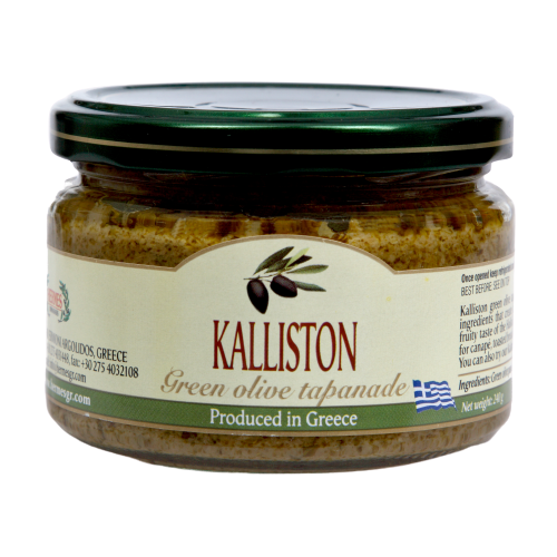 Authentic Greek green olive paste 270ml glass
