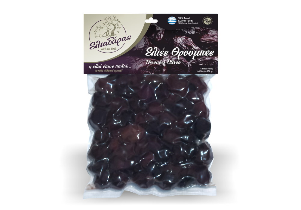 Olives Throumbes in Vacuum bag, net weight 250g