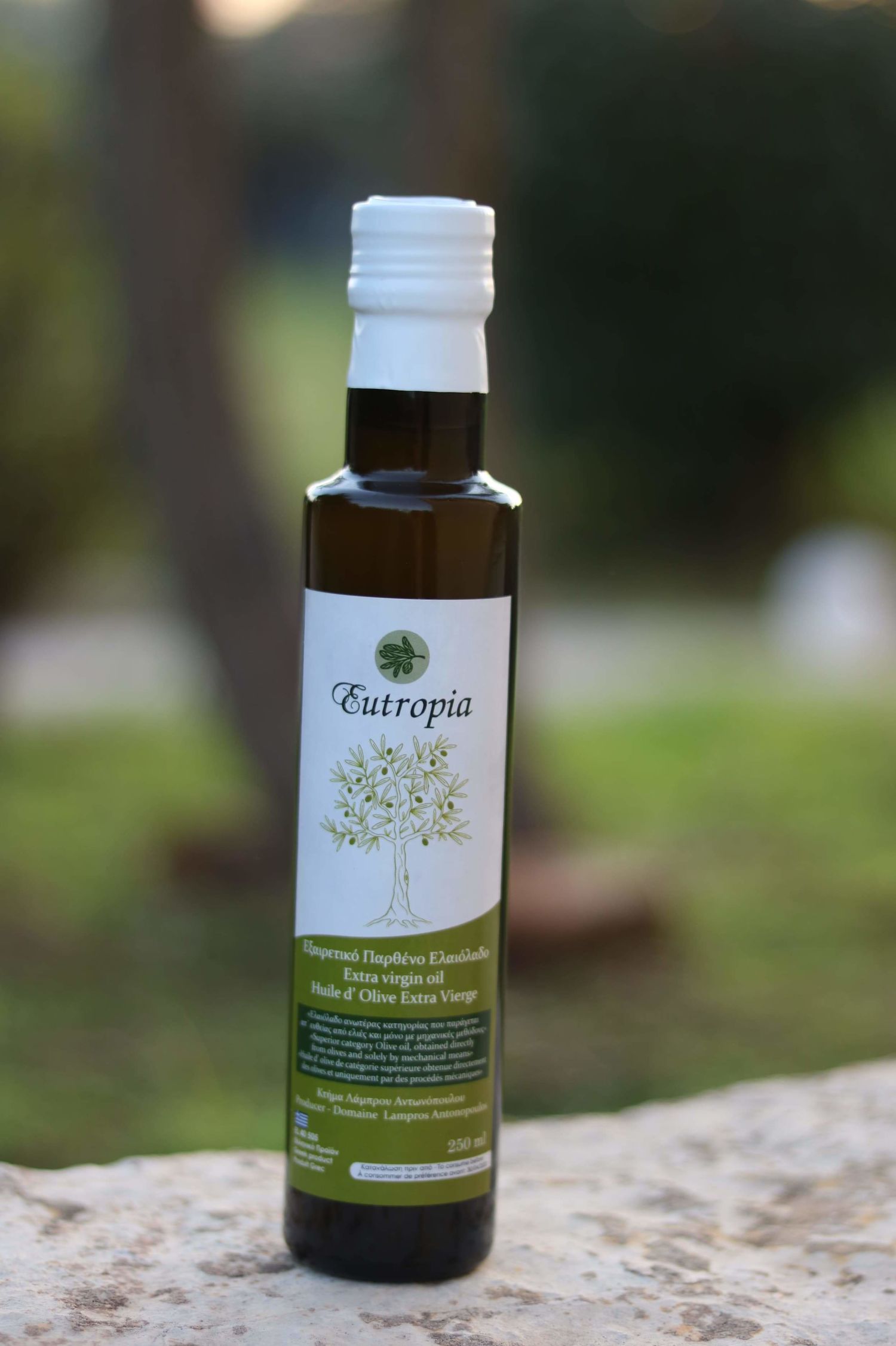 EVOO 250ml Glass Container Greece