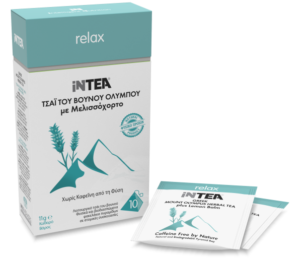 iNTEA 'Relax' Mount Olympus Tea Envelopes-Pyramids 11gr