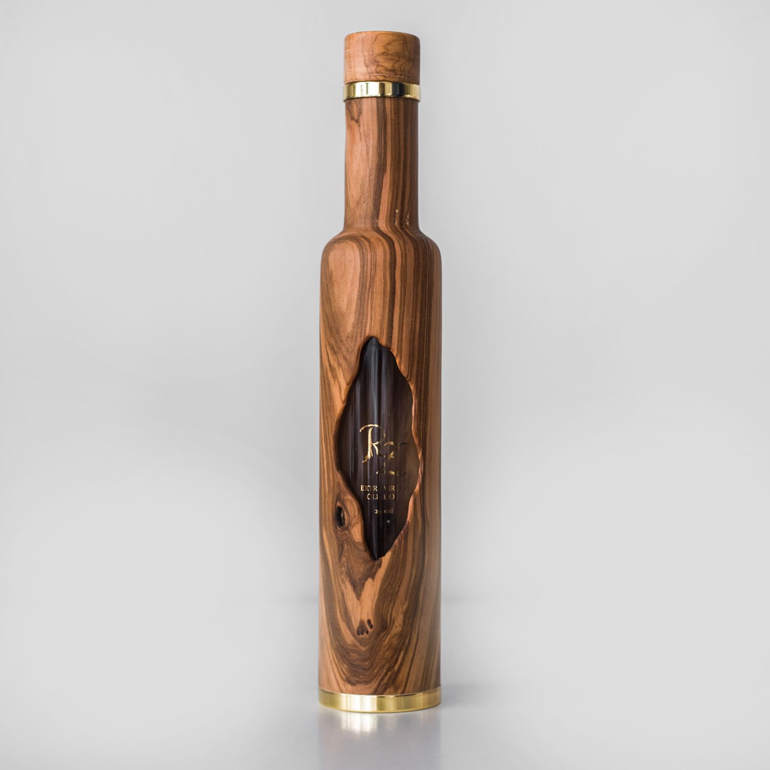 Olive Wood Bottle 250 ml: Tree Hollow Design - Extra Virgin Olive oil