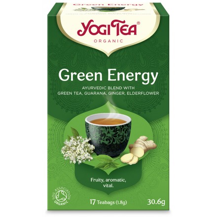 Yogi tea green energy (green energy for body and mind stimulation) 6x17 bags