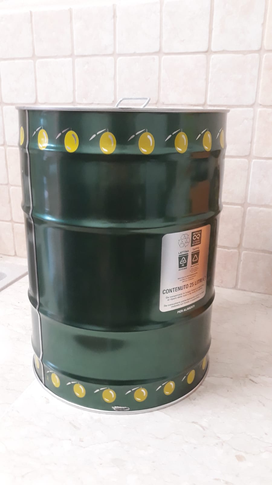 Extra Virgin Olive Oil 5L Metal Can Italy