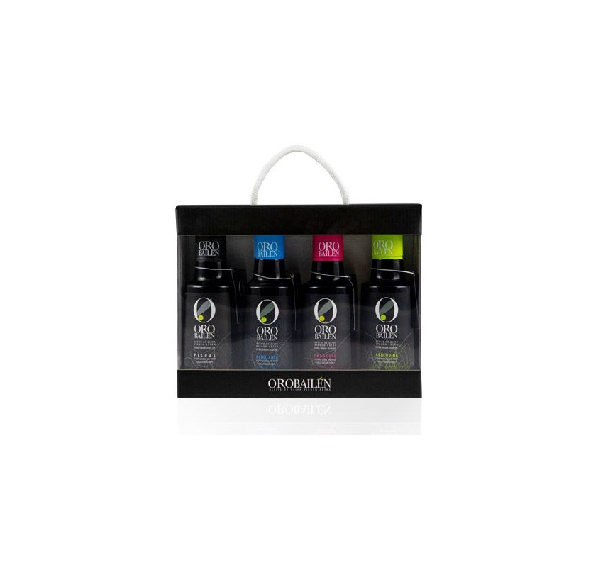 ORO BAILÉN. WINDOW BOX OF 4 VARIETIES OF 250 ML.