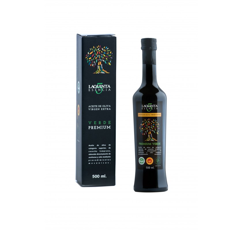 LA QUINTA ESENCIA. CASE PREMIUM GREEN 500 ML.