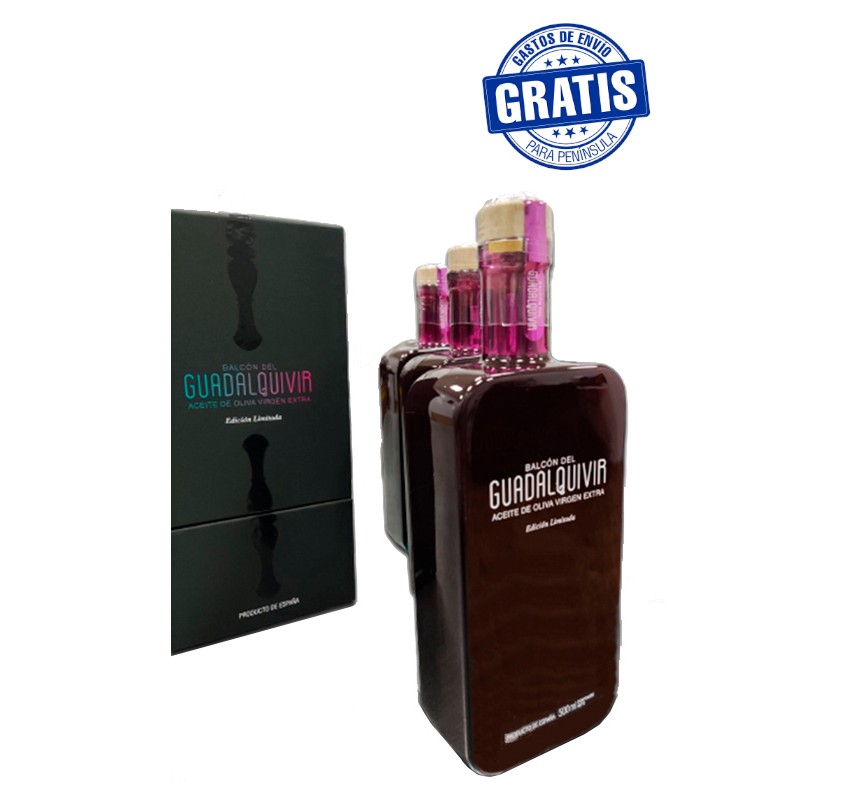 EVOO BALCON DEL GUADALQUIVIR PREMIUM. LIMITED EDITION. 4 X 500 ML