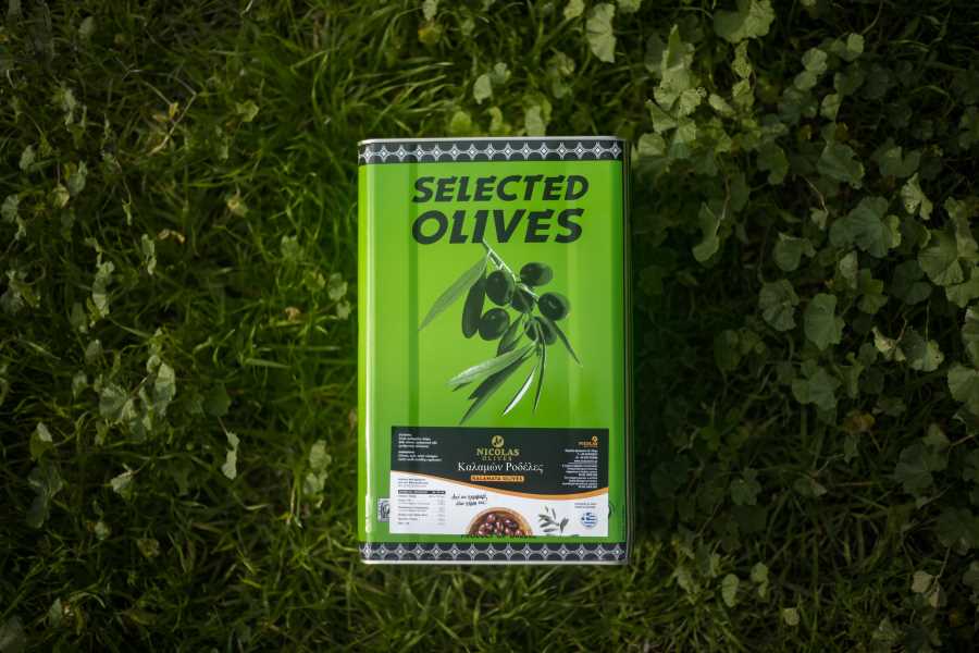 Kalamon Olives 141 - 160 Tin Container 13 kg