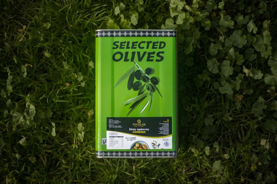 Green Olives 161 - 180 Tin Container 13 kg