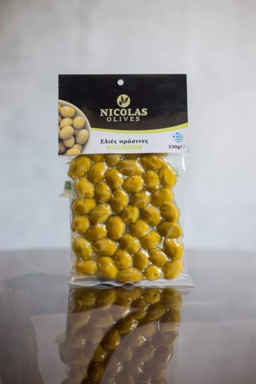 Green Olives in Vacuum Packaging 250gr