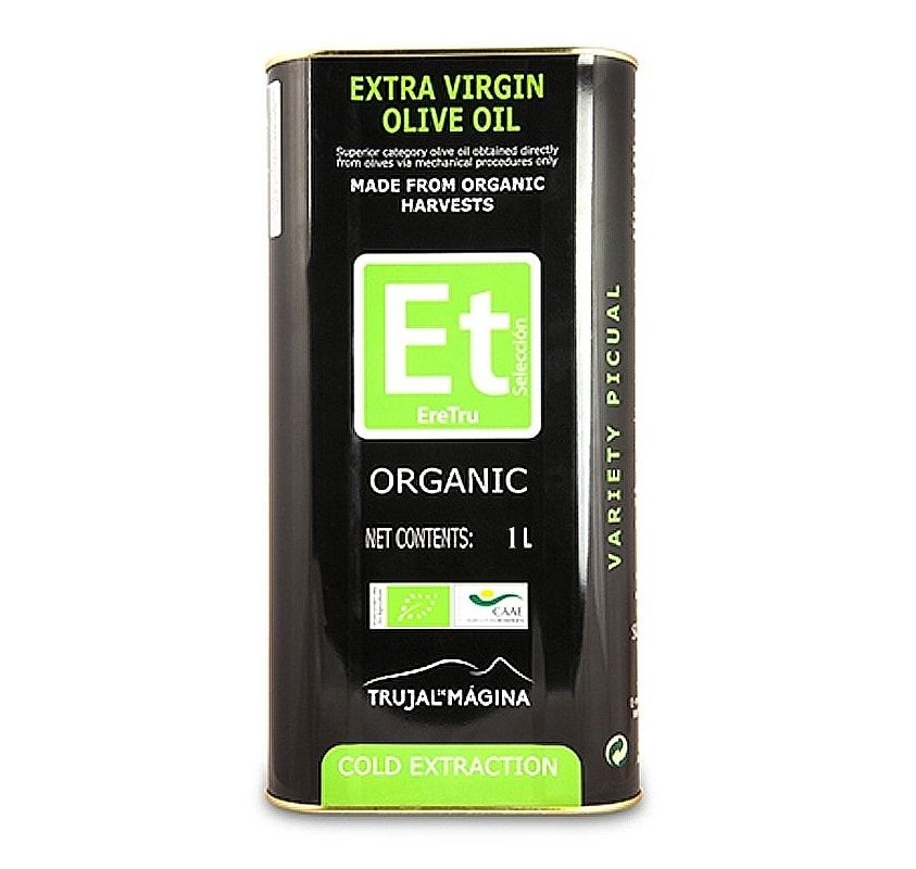 ERETRU. ORGANIC OLIVE OIL. 12 CANS X 1LT