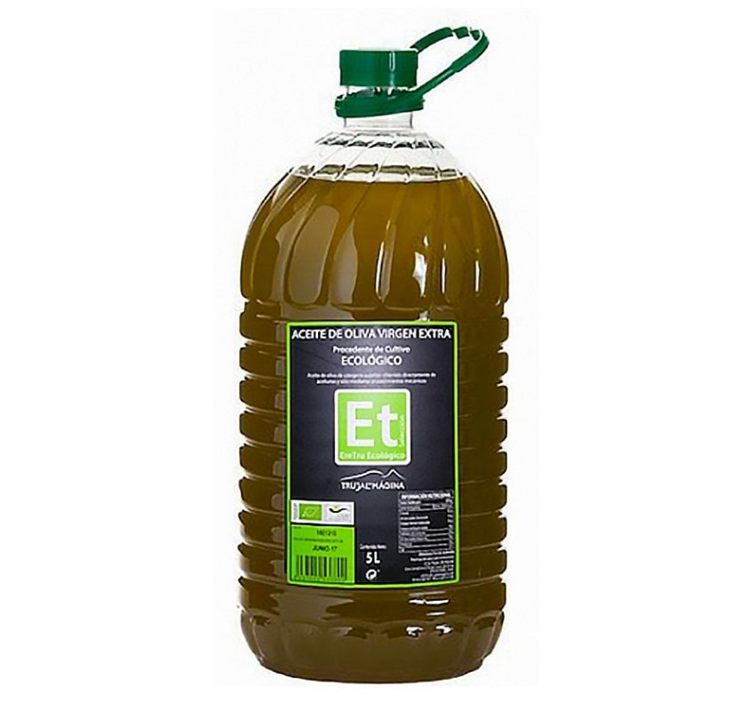 ERETRU. ORGANIC OLIVE OIL. 3 BOTTLES X 5 LITERS.